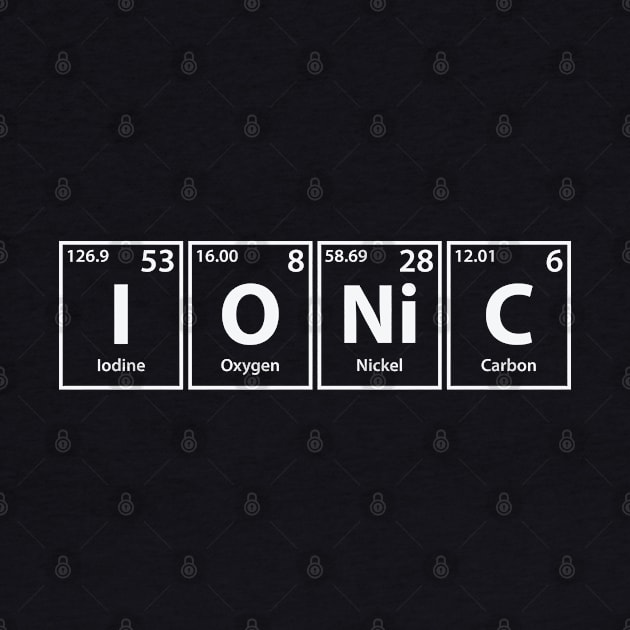 Ionic (I-O-Ni-C) Periodic Elements Spelling by cerebrands